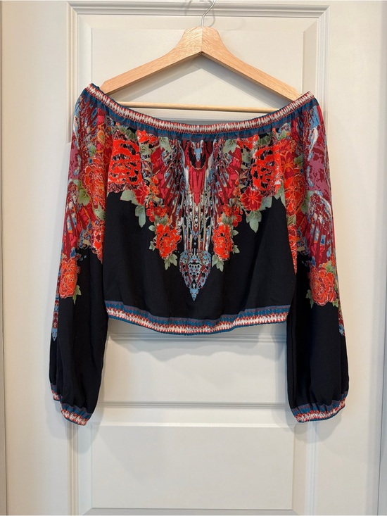 Flying Tomato Tops - Off-the-Shoulder Floral Top Y2K Boho